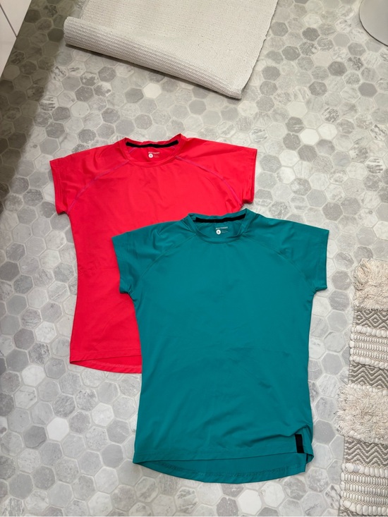 bontrager Tops - BUNDLE: Active Short-Sleeve Top - Teal and Coral